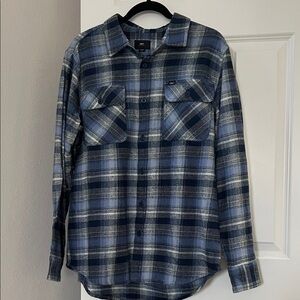 Men's Blue obey Plaid Shirt